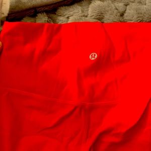 Red Lululemon Leggings